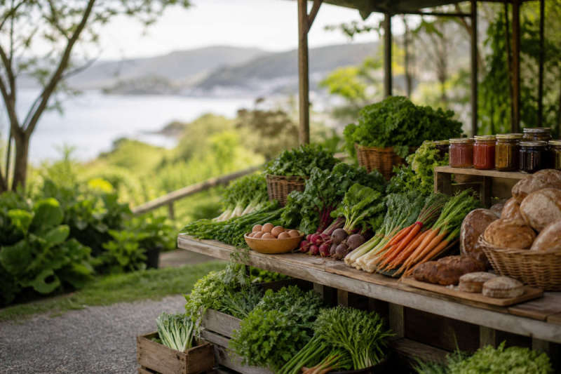 Wellington region local produce and maker stall